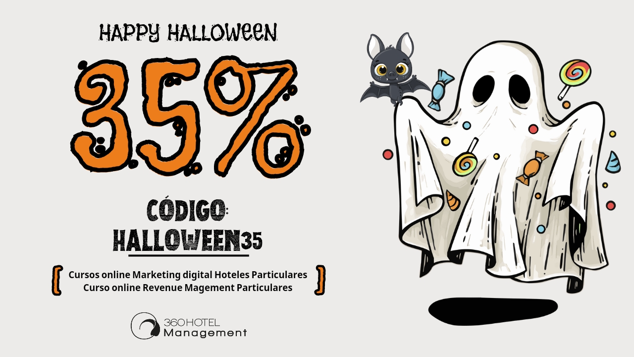 Promo Halloween 35% descuento en Cursos de Revenue Management y Marketing Hoteles