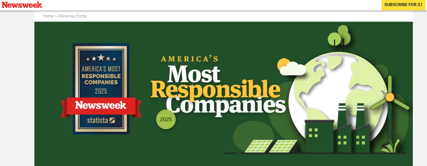 AMERICA'S MOST RESPONSIBLE COMPANIES 2025