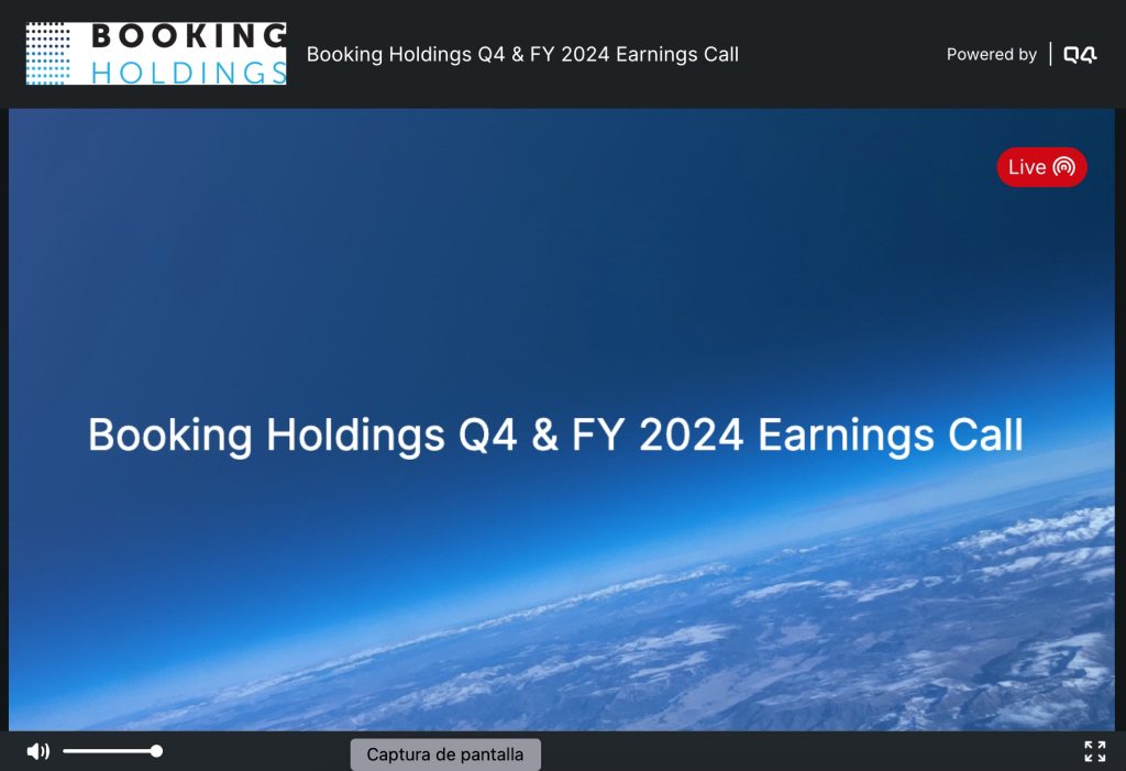 Presentación de Resultados 2024 de Booking Holdings